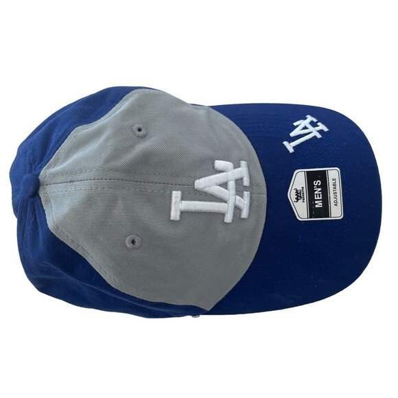 Los Angeles Dodgers Hat Cap Strap Back Blue‎ Gray Baseball Logo MLB Mens - Picture 4 of 9